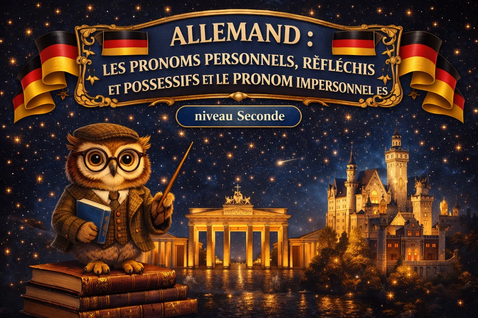 Allemand Seconde LV2 — Les pronoms personnels, réfléchis et possessifs et le pronom impersonnel es