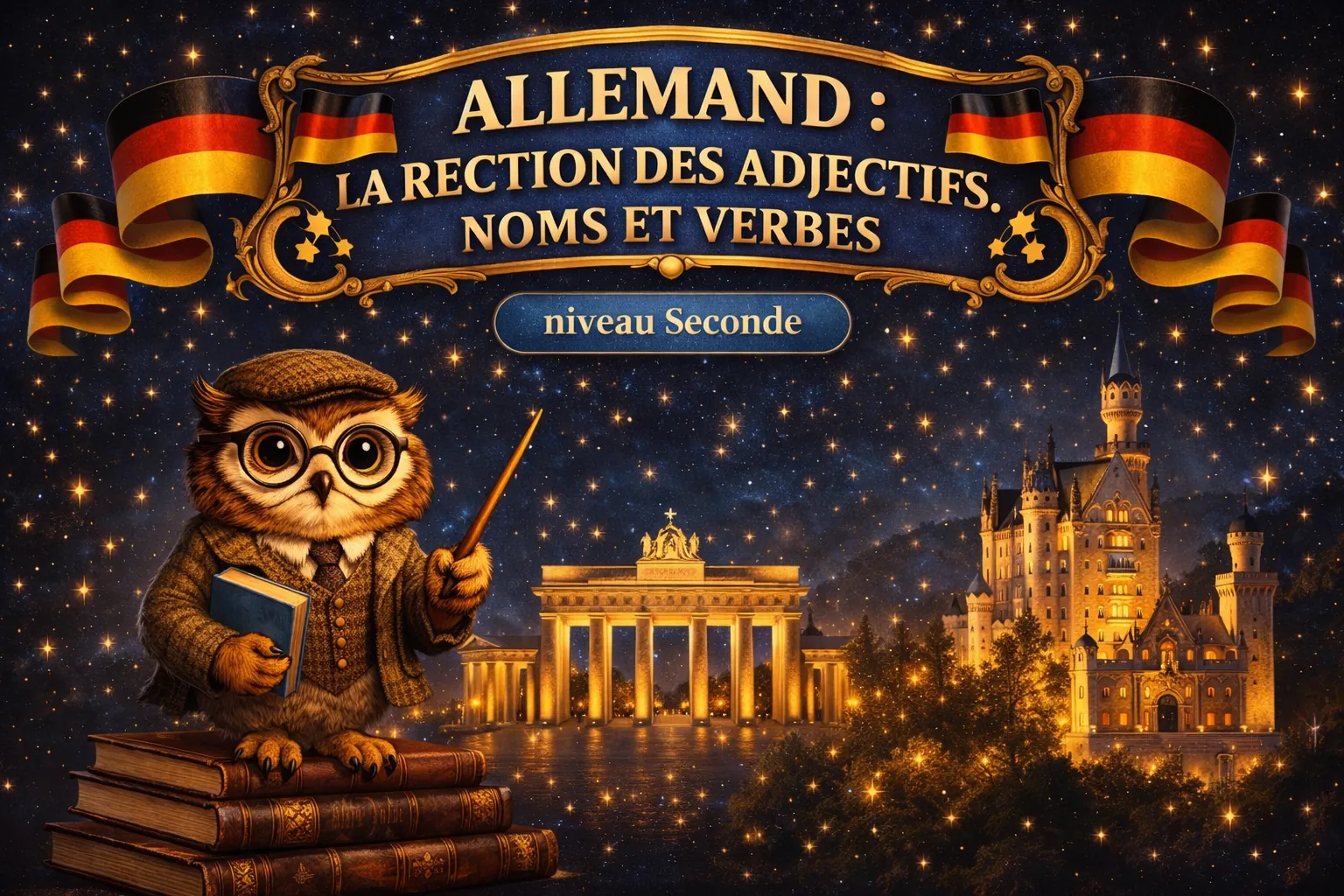 Allemand Seconde LV2 — La rection des adjectifs, noms et verbes