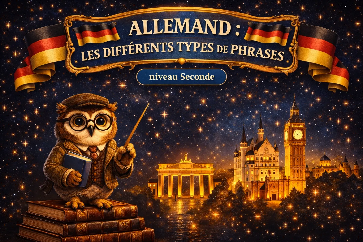 Allemand Seconde LV2 — Les différents types de phrases