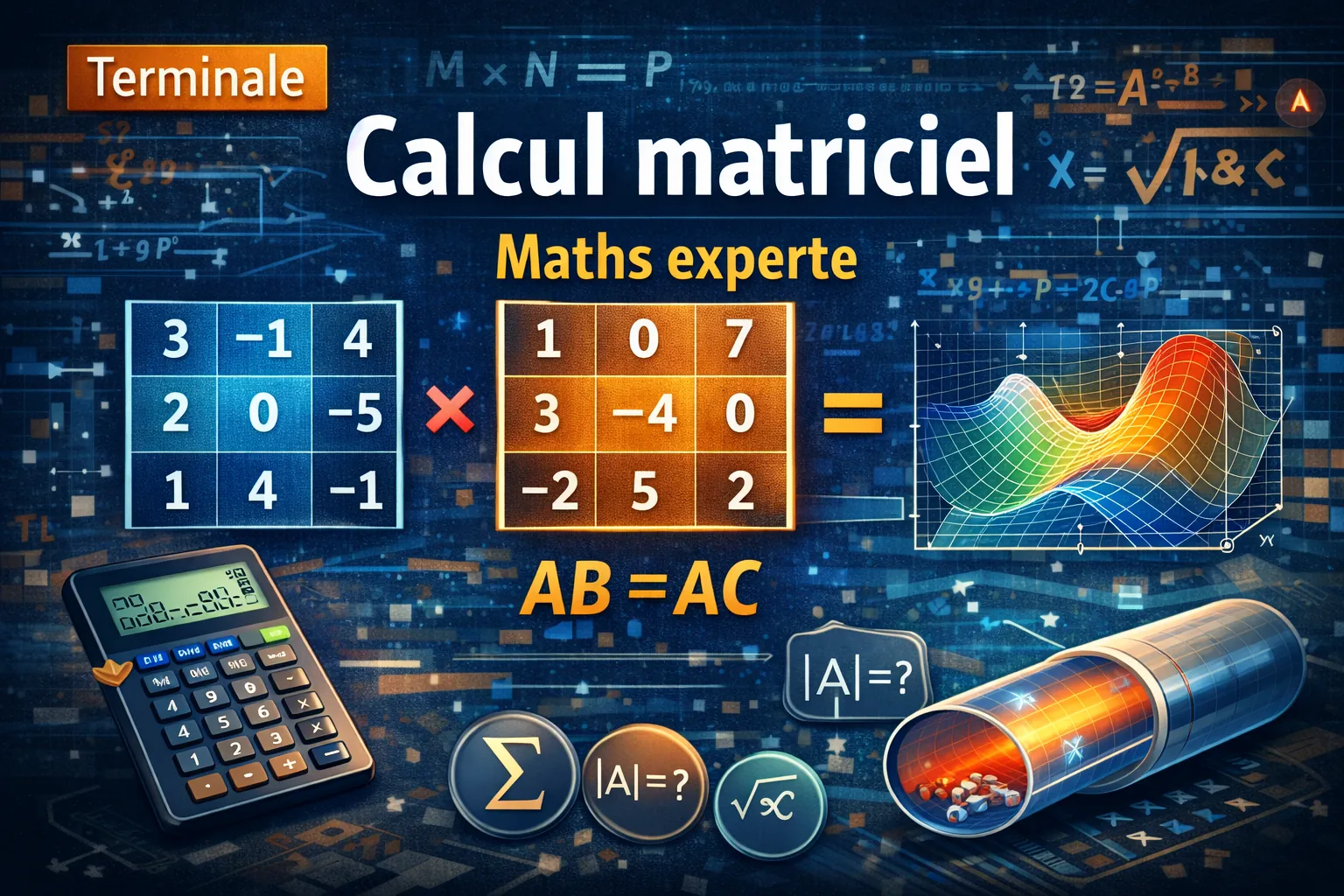 Calcul matriciel — Terminale Maths Expertes