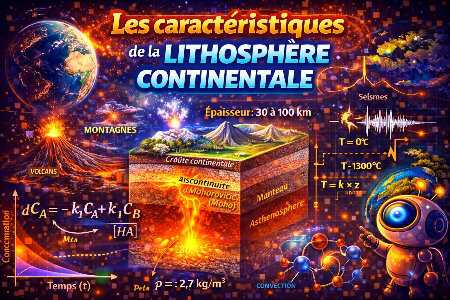 SVT SPE Terminale — Les caractéristiques de la lithosphère continentale