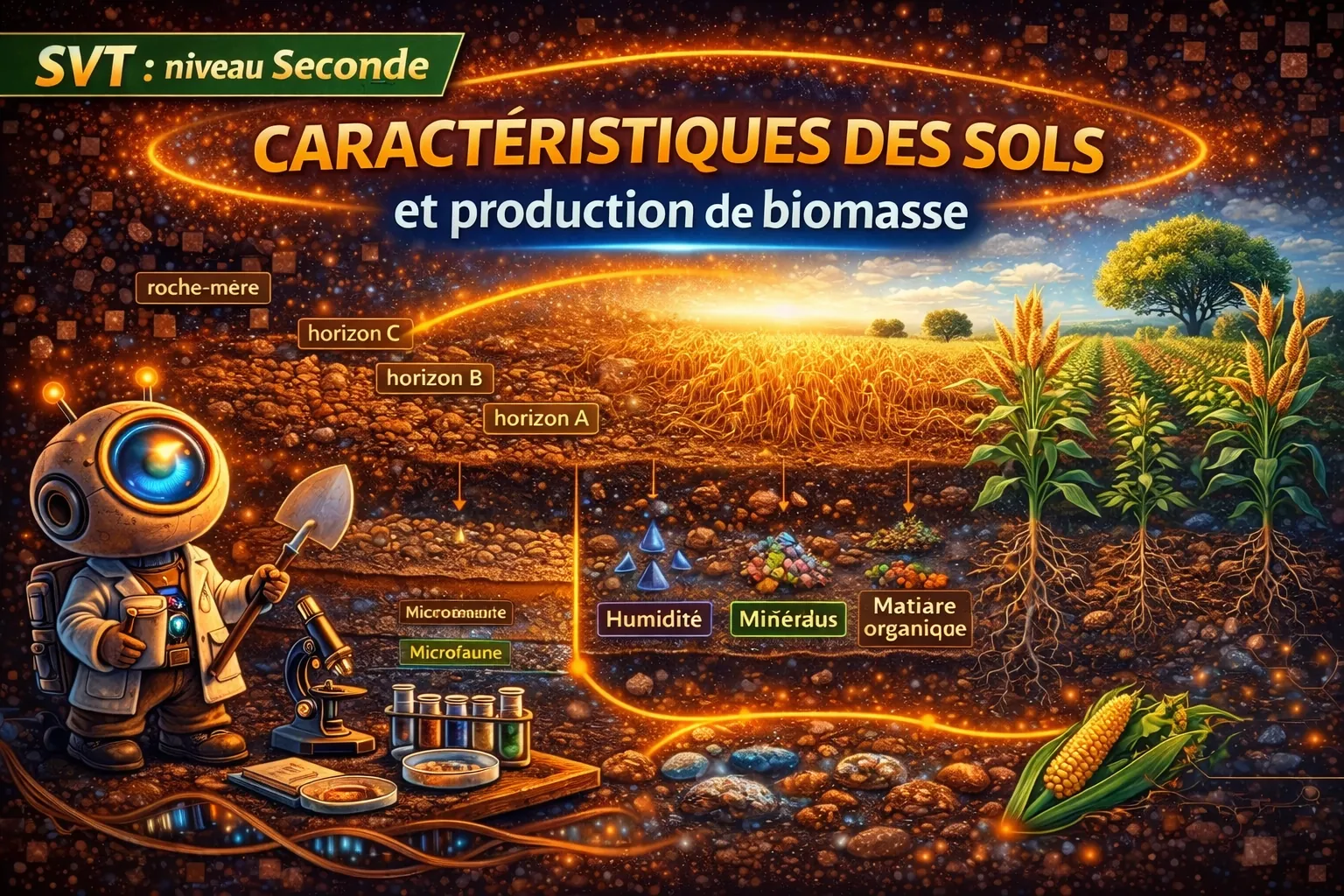 Caractéristiques des sols et production de biomasse — Seconde