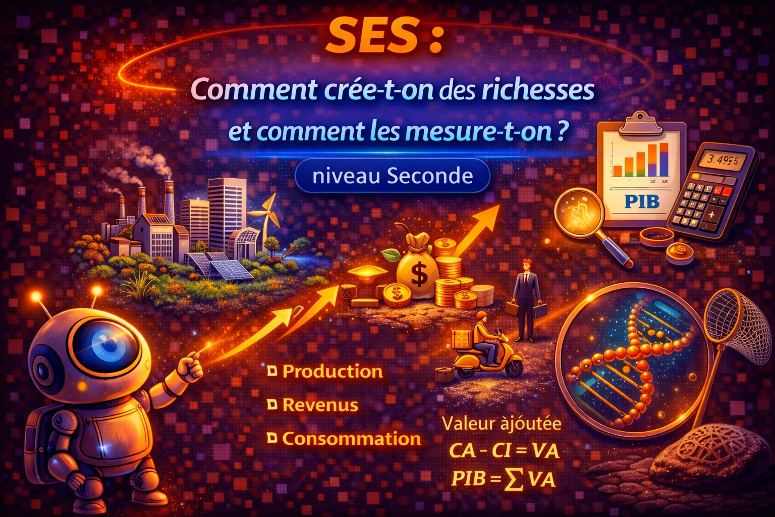 Comment crée-t-on des richesses et comment les mesure-t-on ? — Seconde