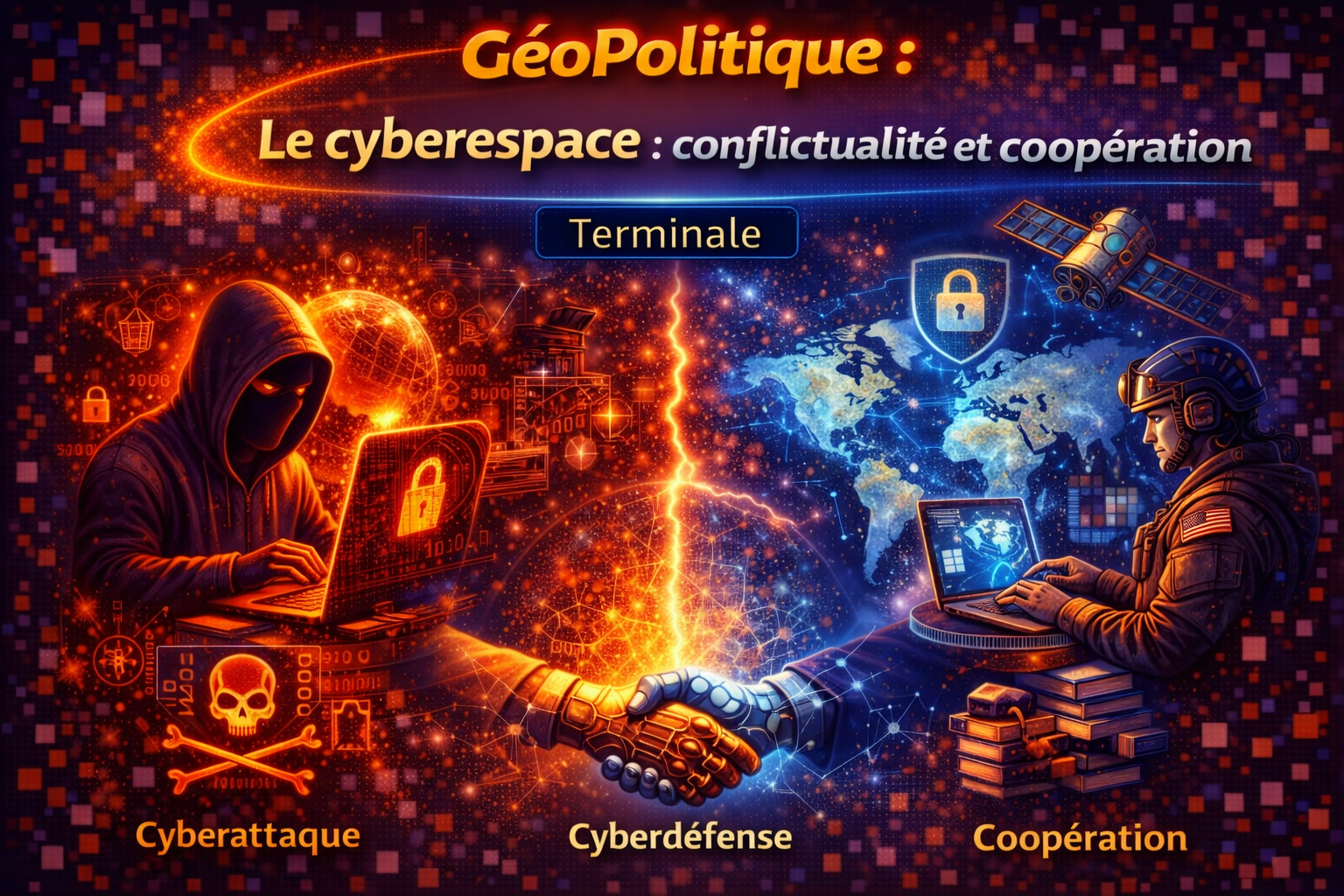 Le cyberespace : conflictualité et coopération entre les acteurs — Géopolitique Terminale