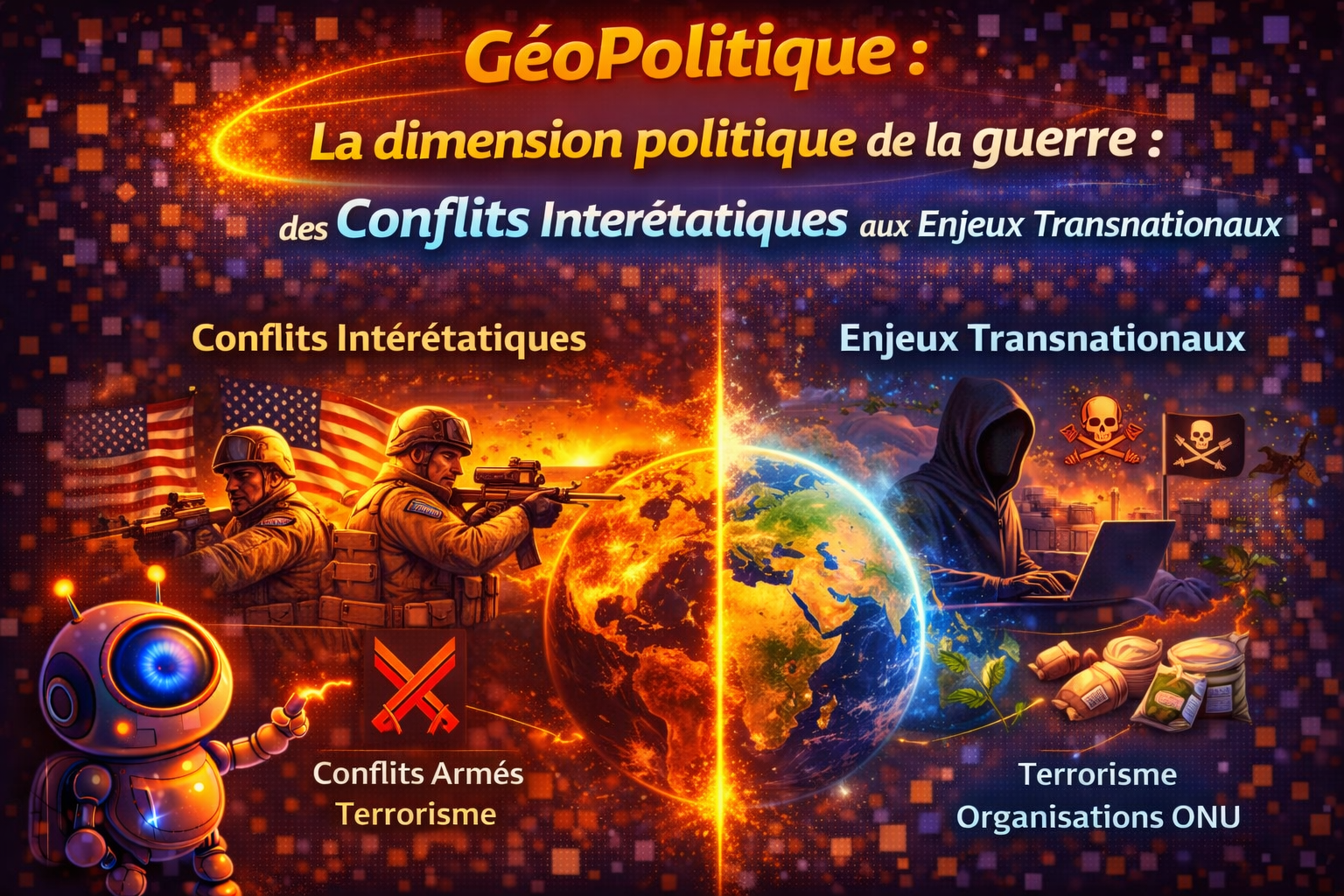 La dimension politique de la guerre : des conflits interétatiques aux enjeux transnationaux — Géopolitique Terminale