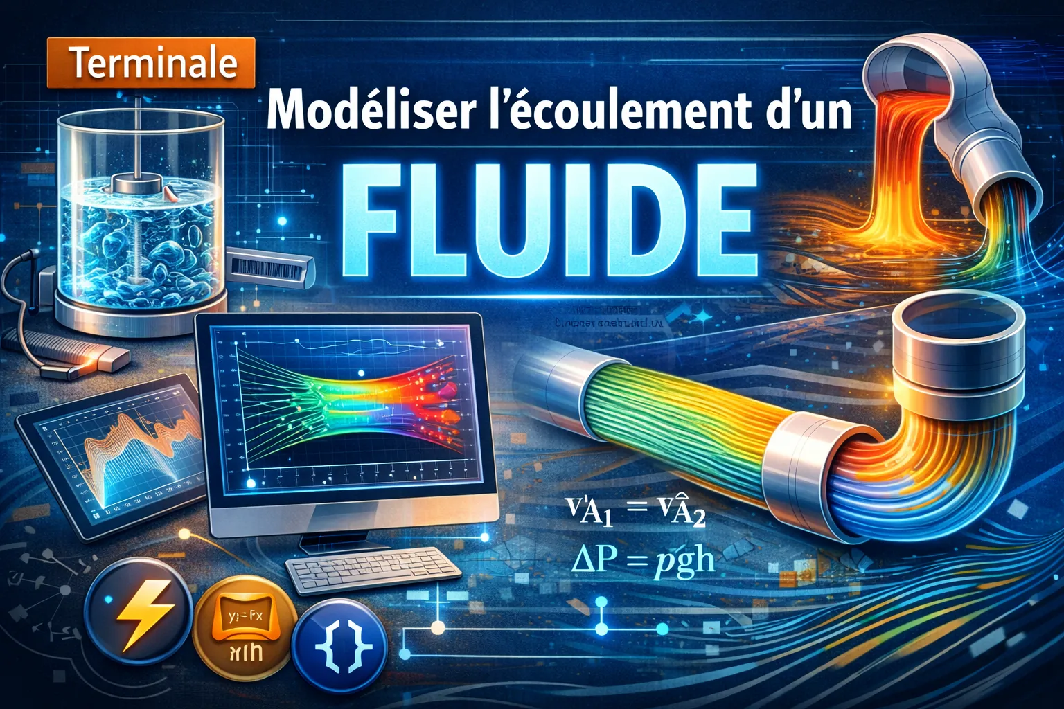 Physique-chimie SPE Terminale — Modéliser l’écoulement d’un fluide — Cours + Exercices