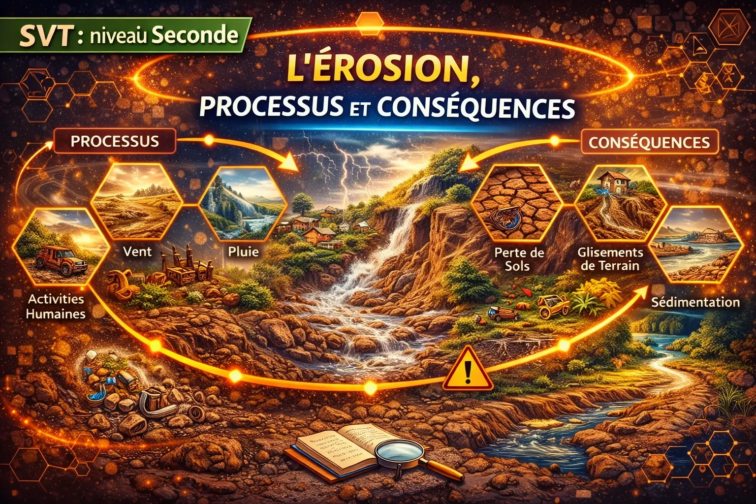 L’érosion, processus et conséquences — Seconde