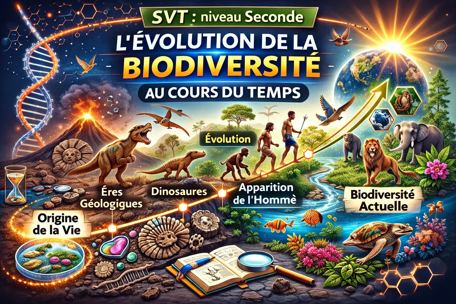 L’évolution de la biodiversité au cours du temps — Seconde
