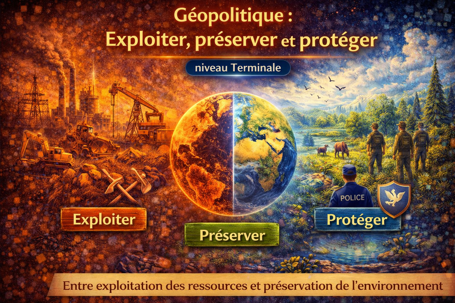 Exploiter, préserver et protéger — Géopolitique Terminale