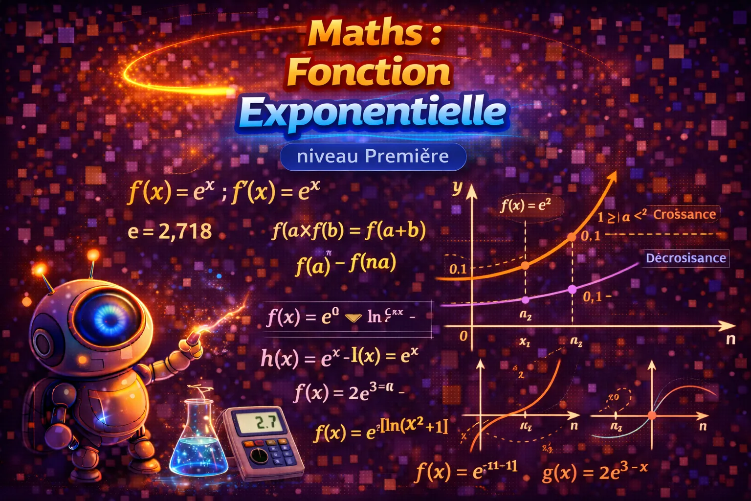 Fonction exponentielle — Première Mathématiques