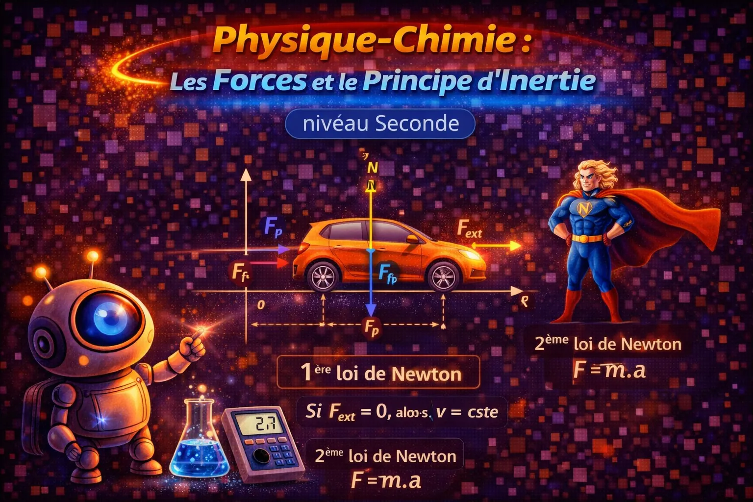 Les forces et le principe d’inertie — Seconde