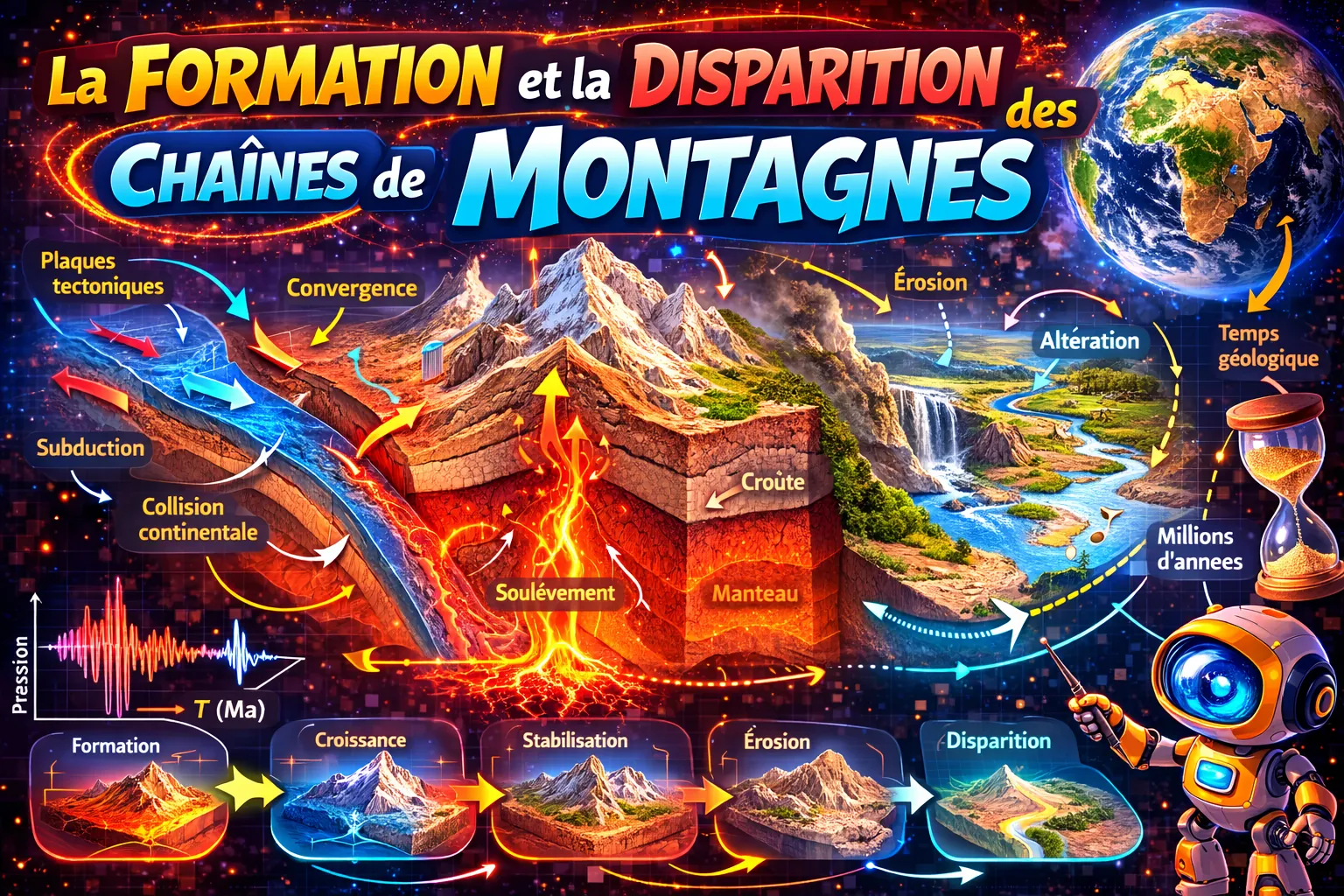 SVT SPE Terminale — La formation et la disparition des chaînes de montagnes