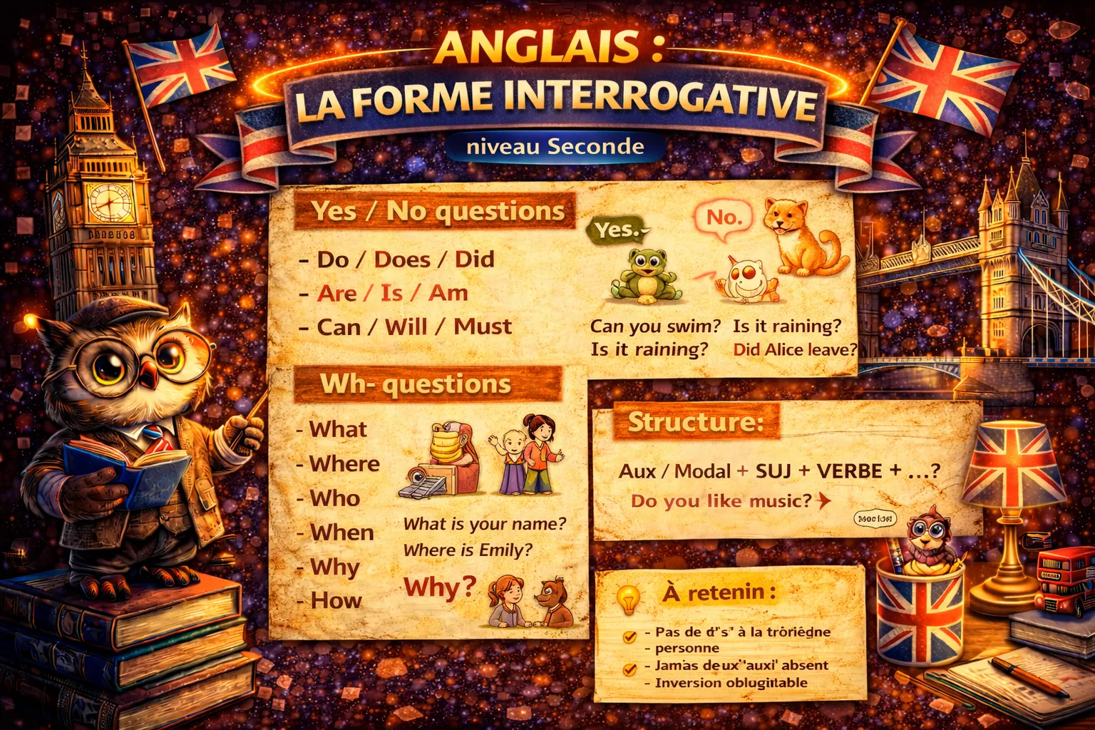 La forme interrogative — Seconde