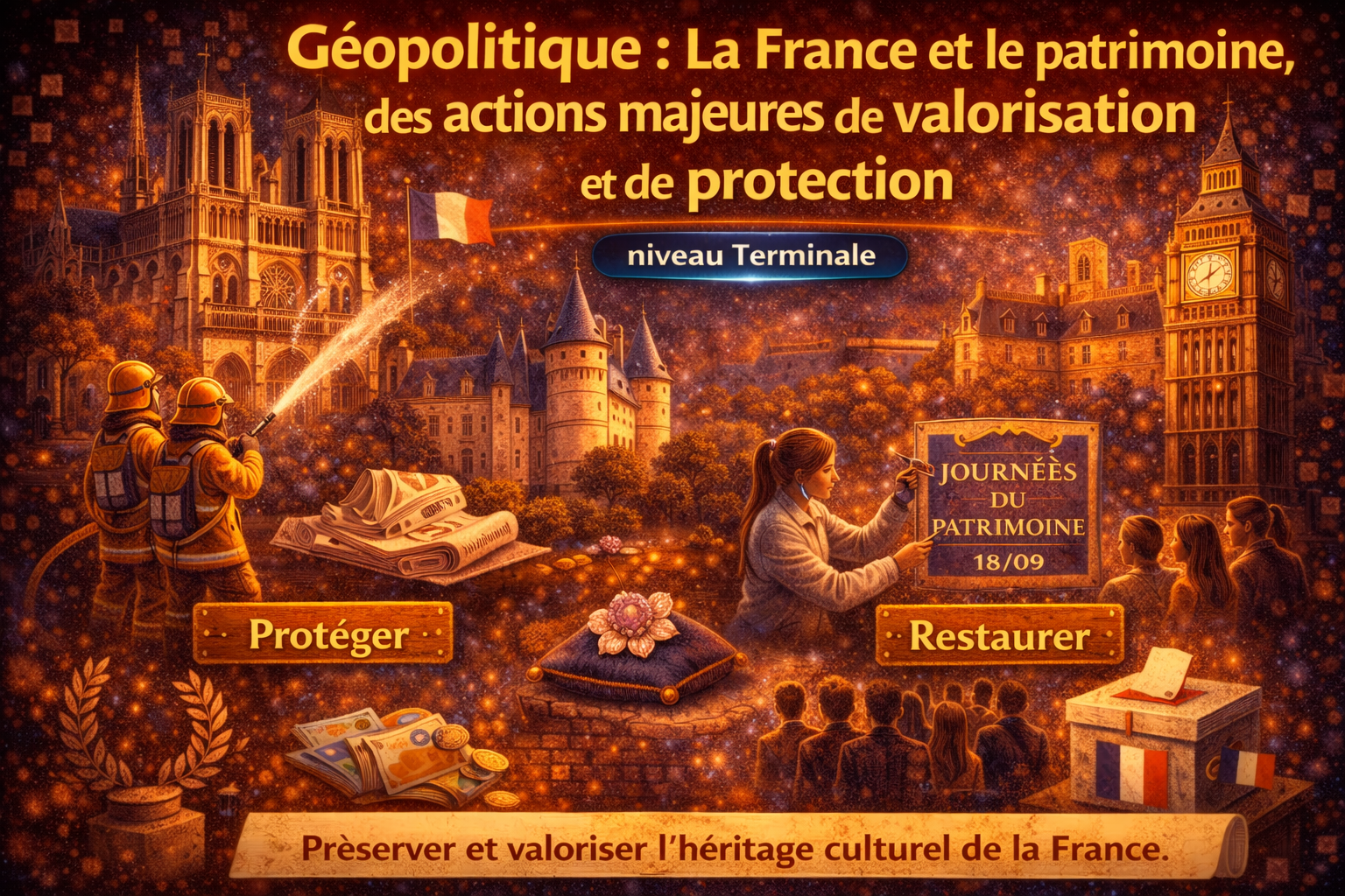 La France et le patrimoine, des actions majeures de valorisation et de protection — Géopolitique Terminale
