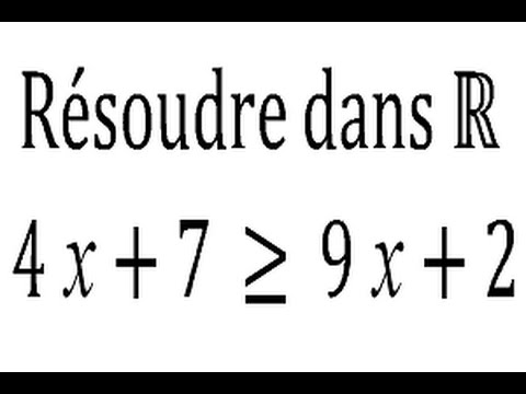 Maths Troisième — Inéquations du premier degré à une inconnue — Cours + Exercices