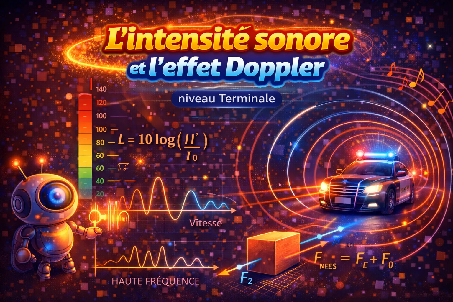 L’intensité sonore et l’effet Doppler — Terminale