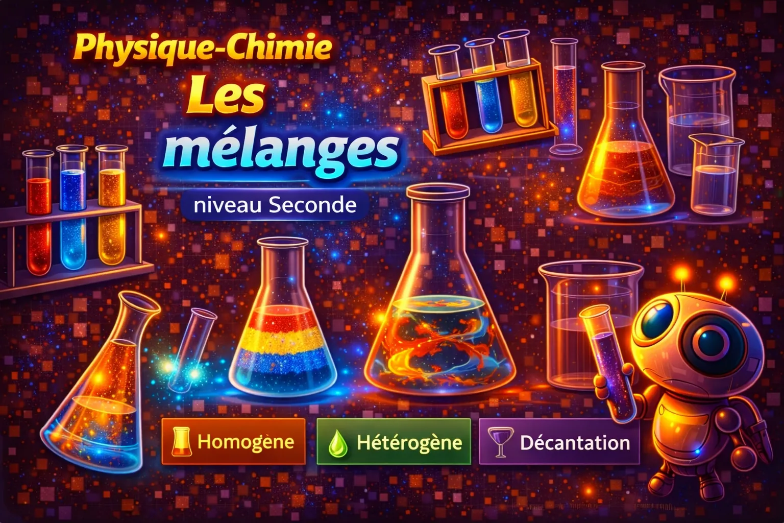 Les mélanges — Seconde