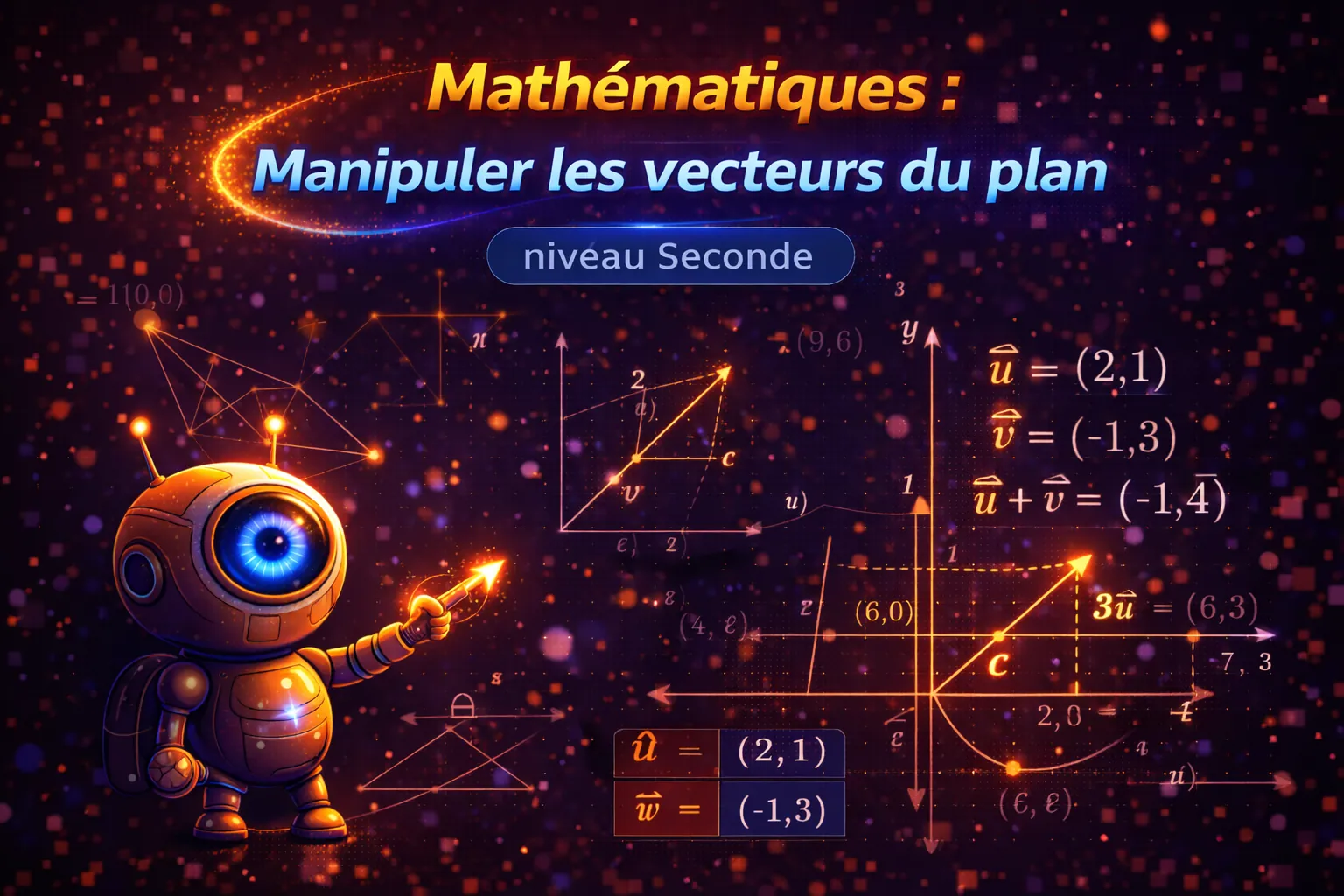 Maths Seconde — Manipuler les vecteurs du plan
