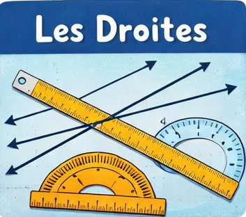 Maths Sixième — Droites sécantes, parallèles et perpendiculaires — Cours + Exercices