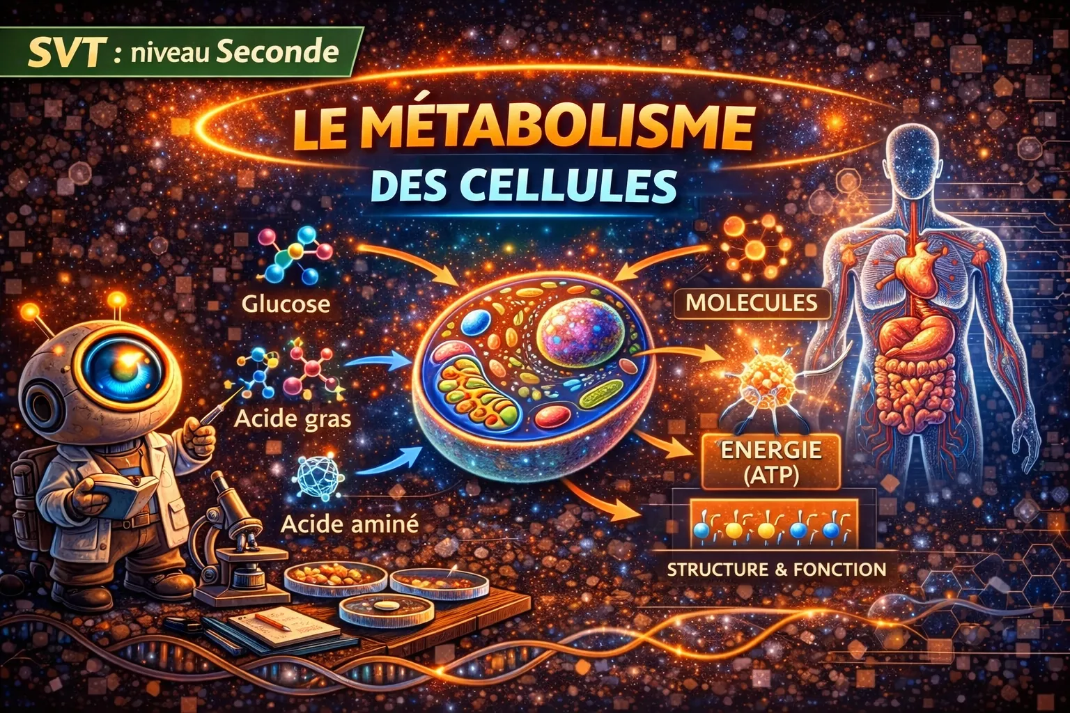 Le métabolisme des cellules — Seconde