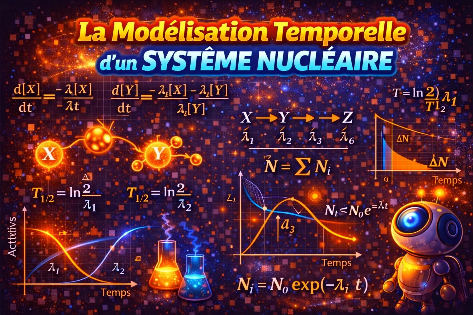 La modélisation temporelle d’un système nucléaire — Terminale