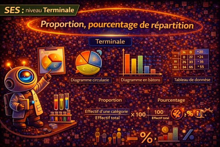 Proportion, pourcentage de répartition — SES Terminale