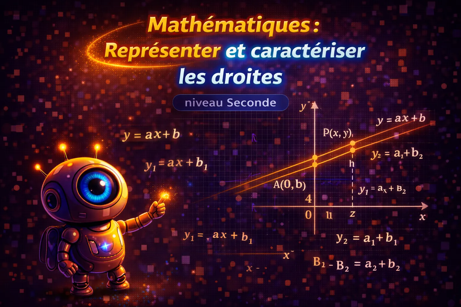 Maths Seconde — Représenter et caractériser les droites du plan