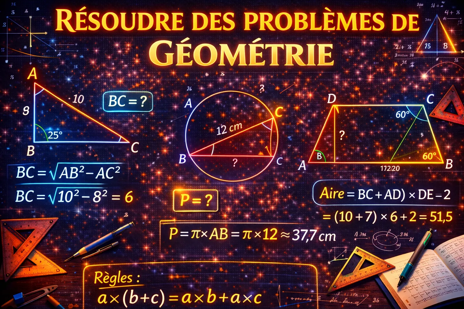 Résoudre des problèmes de géométrie — 2nde