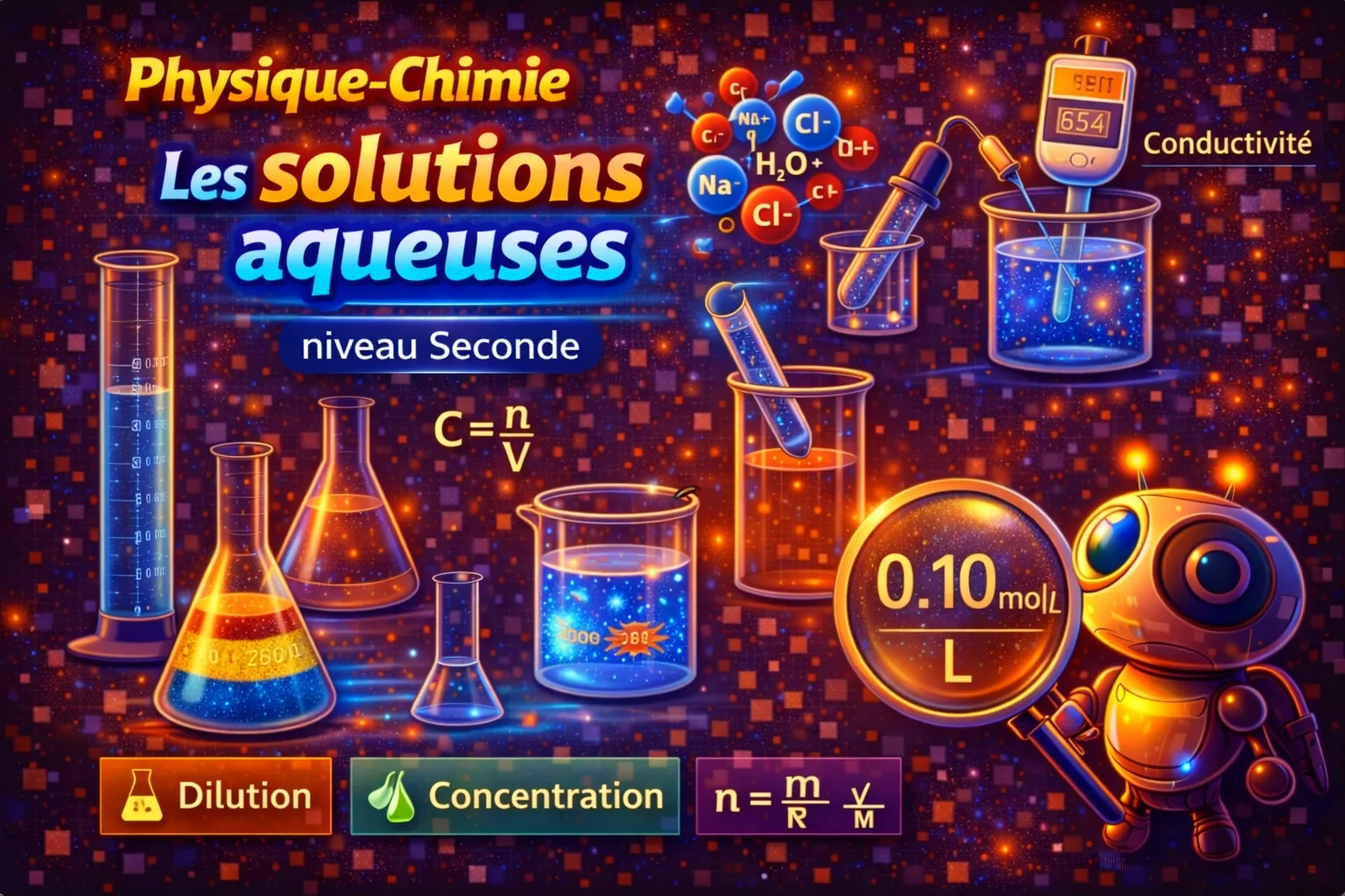 Les solutions aqueuses — Seconde