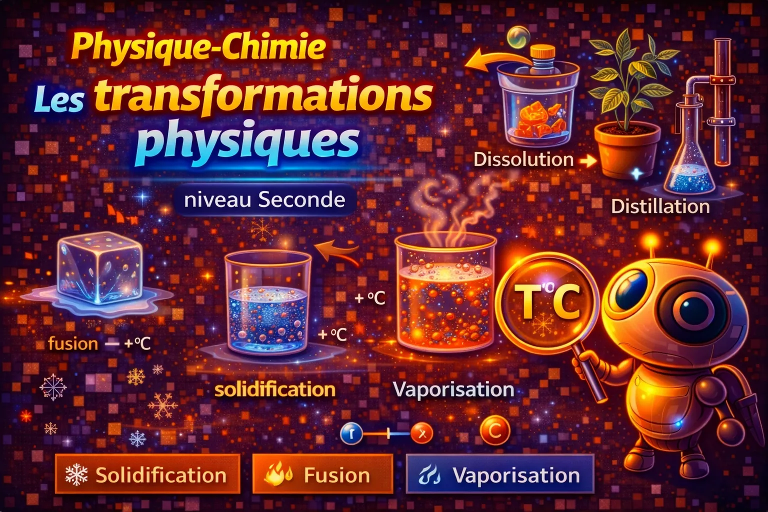 Les transformations physiques — Seconde