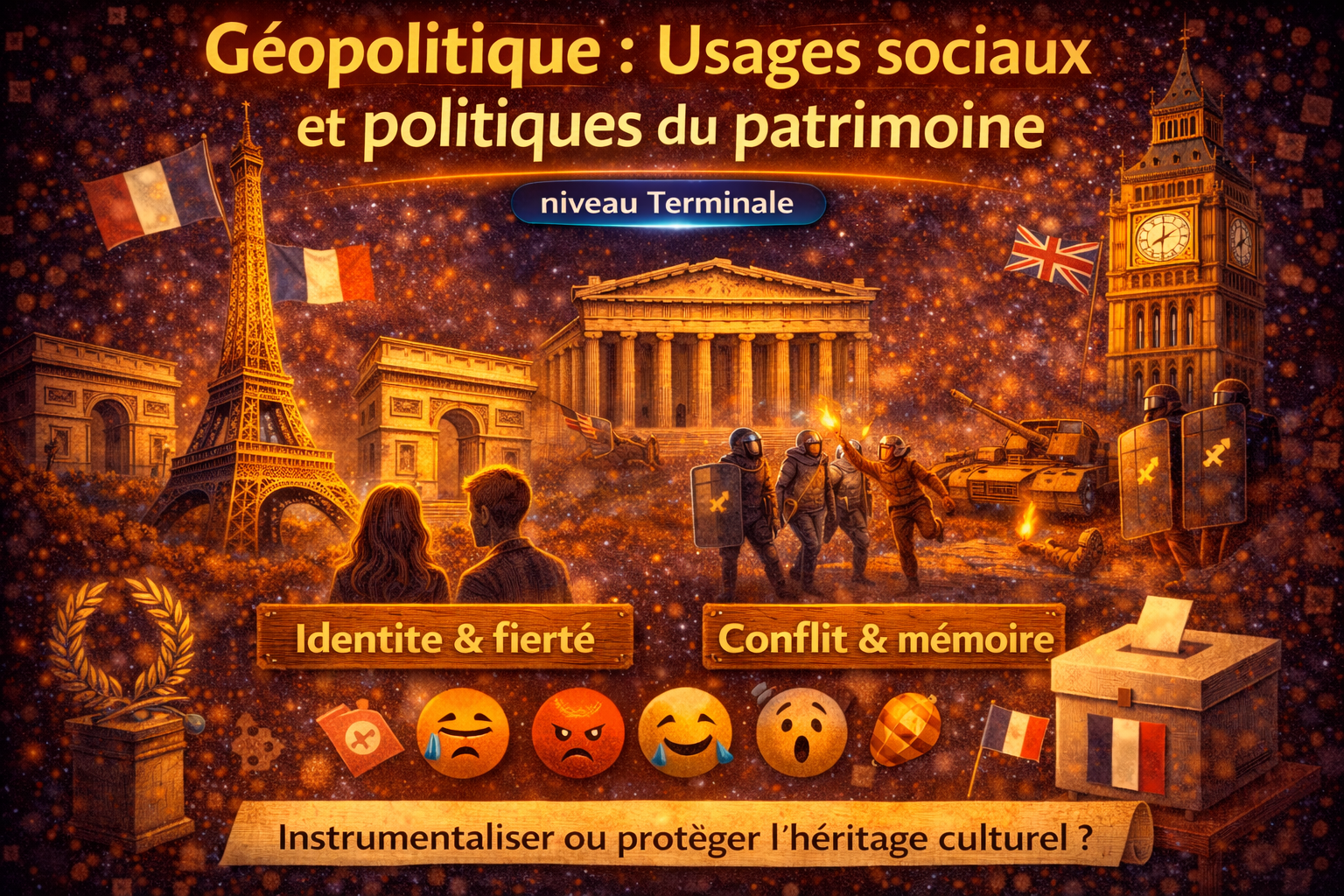 Usages sociaux et politiques du patrimoine — Géopolitique Terminale