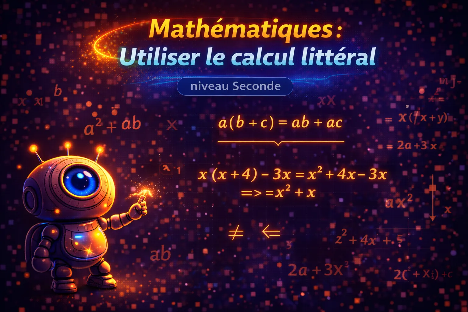 Maths Seconde — Utiliser le calcul littéral