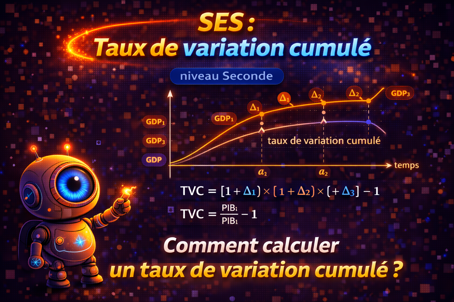 Comment calculer un taux de variation cumulé ? — SES