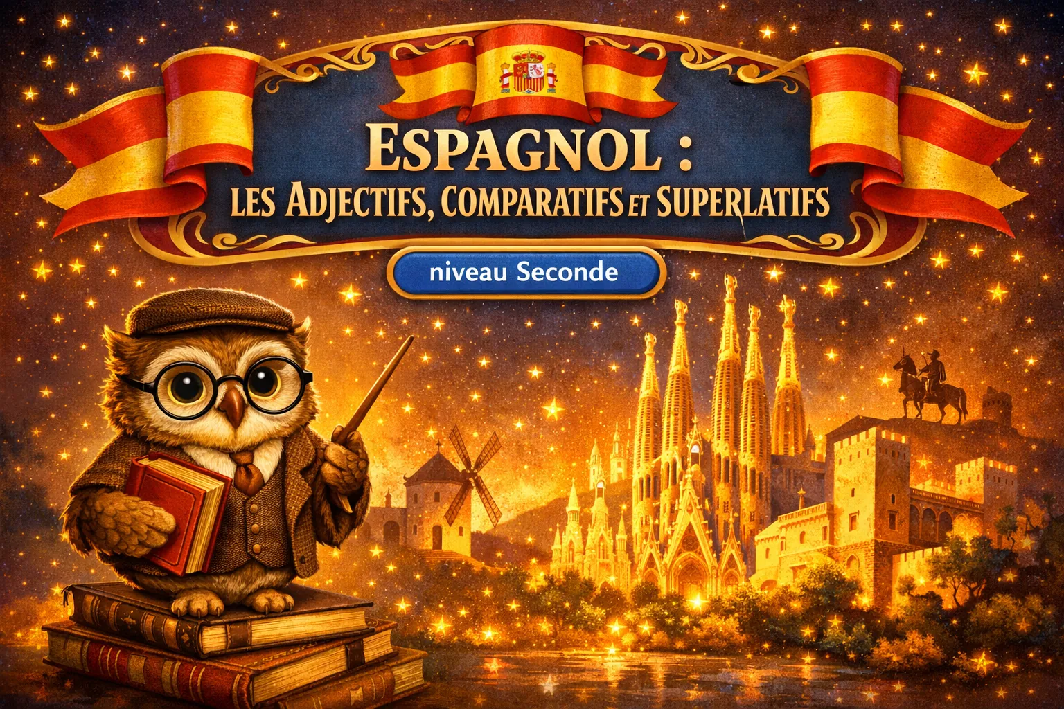 Espagnol Seconde LV2 — Les adjectifs qualificatifs, les comparatifs et les superlatifs