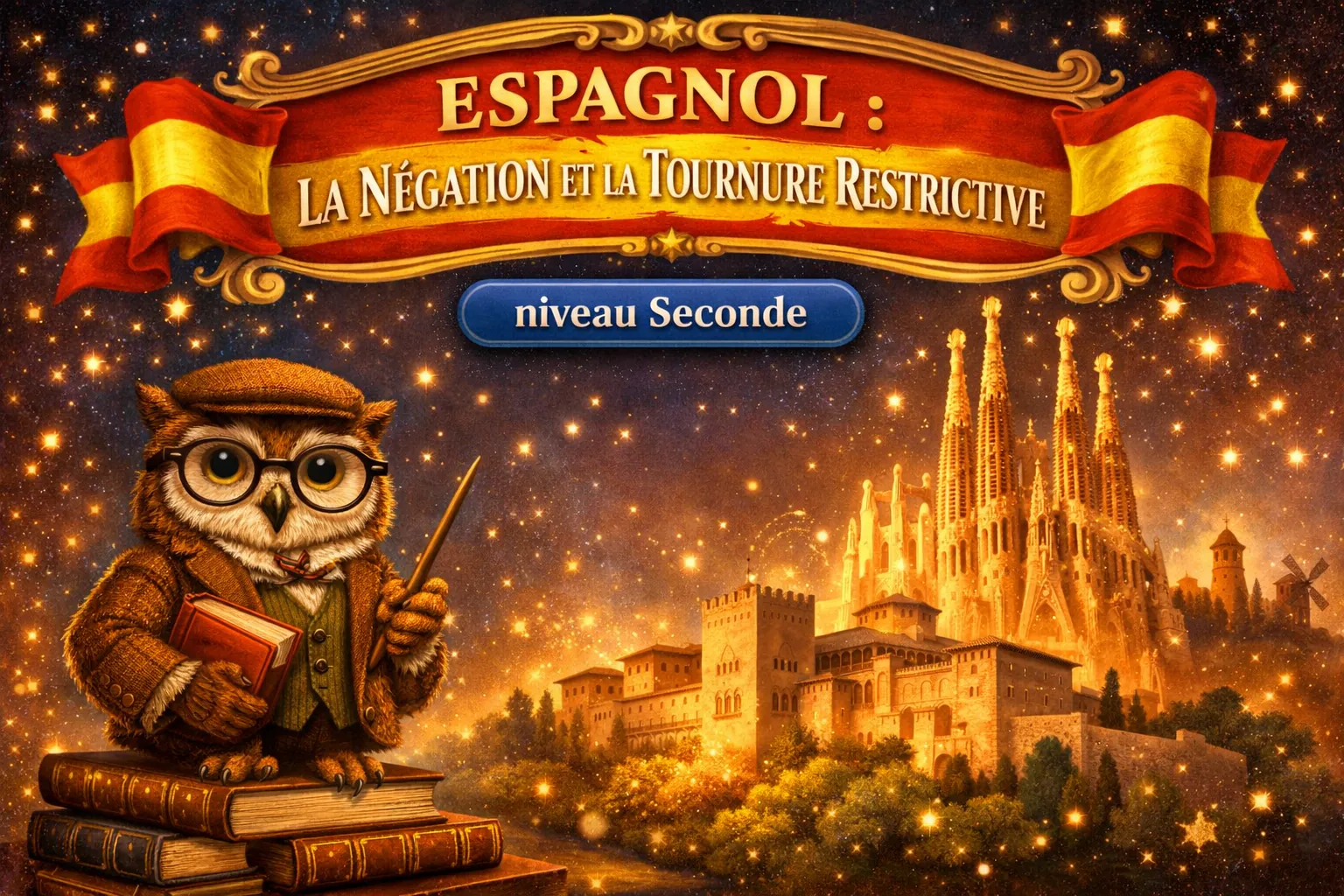 Espagnol Seconde LV2 — La négation et la tournure restrictive No…Sino