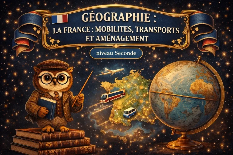 Géographie Seconde — La France : mobilités, transports et enjeux d’aménagement