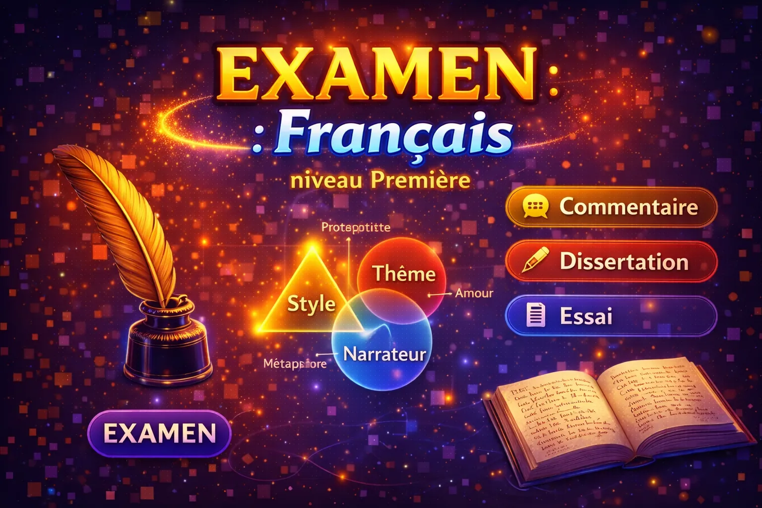 Français Première — Examen blanc de Français + Correction en ligne 1 FREE VERSION — Niveau Intermédiaire