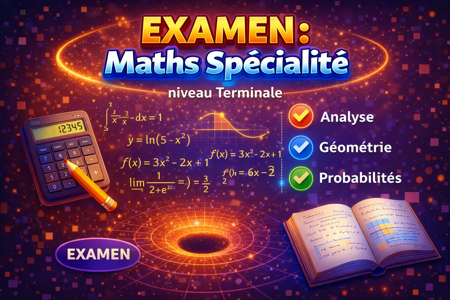 Maths SPE Terminale — Examen blanc en ligne 8 FREE VERSION — Niveau Intermédiaire
